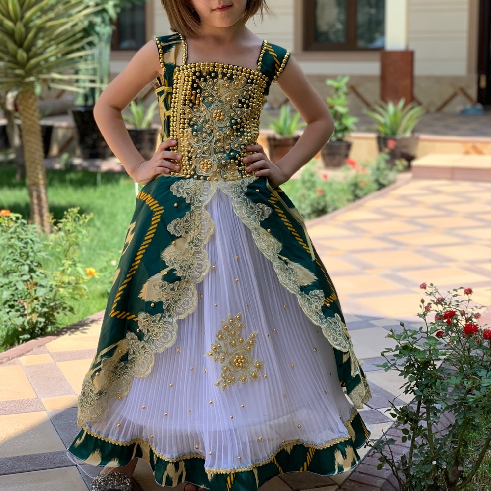 Ikat print dress for girls!